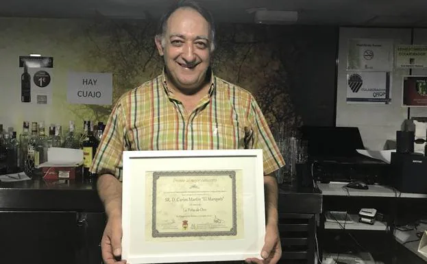 Carlos Martín, del restaurante Piña de Oro de Pedrajas. 