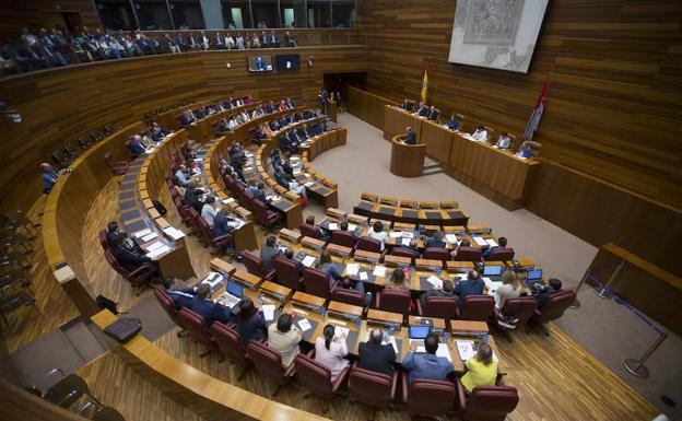 las Cortes de Castilla y León durante el debate del Estado de la Región en junio