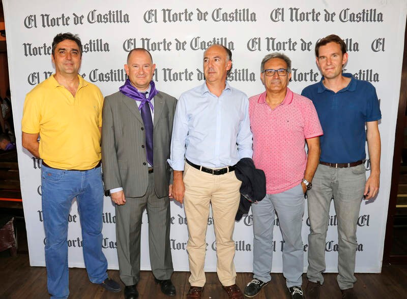 Antonio Mota (Fundación Personas), Fernado Alonso (director de Tráfico), el asesor Prudencio Baños, Cándido Abril y Nato Ortega (UPP). 