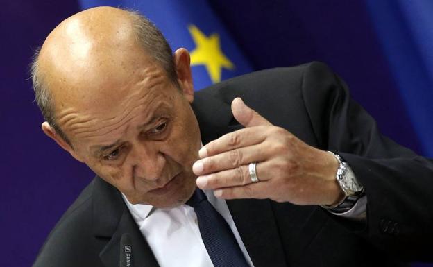 El ministro de Exteriores de Francia, Jean-Yves Le Drian. 