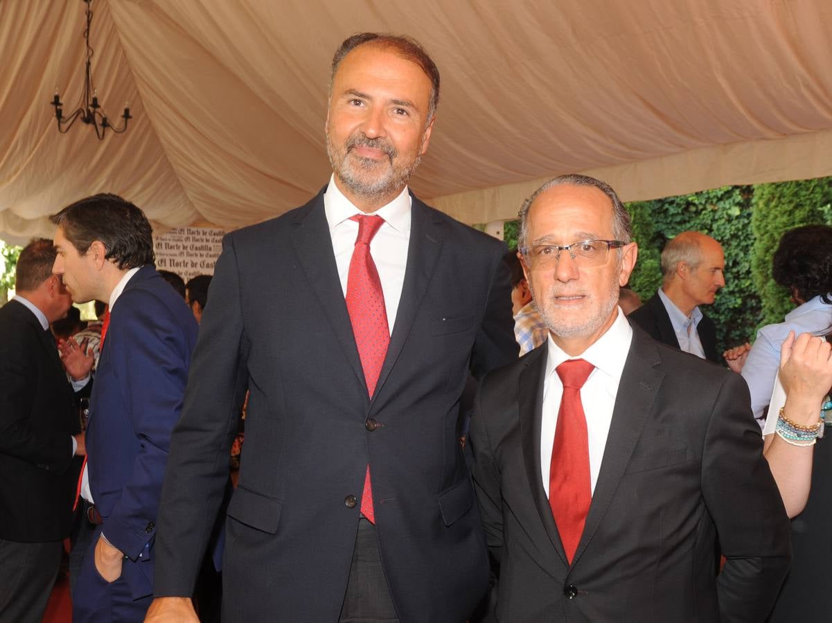 Óscar Calleja y Ciriaco Rodríguez, del Banco Santander.