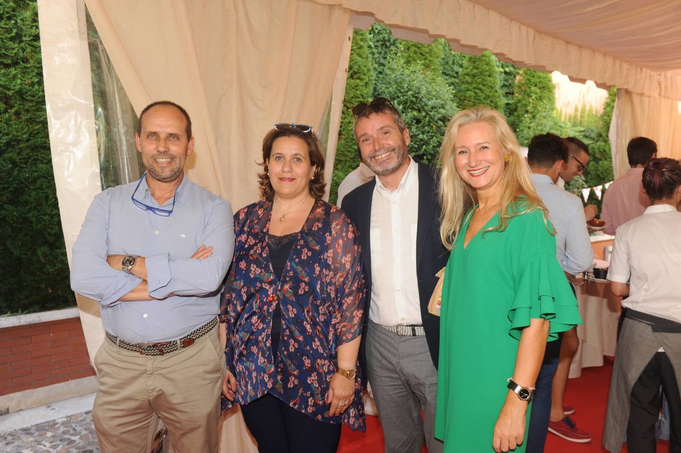Enrique Martínez (Gestoría Martínez Llanos), Nuria Calvo (Procumedia), Fernando Cubero (Servifis) y Gloria Calderón (Procumedia).