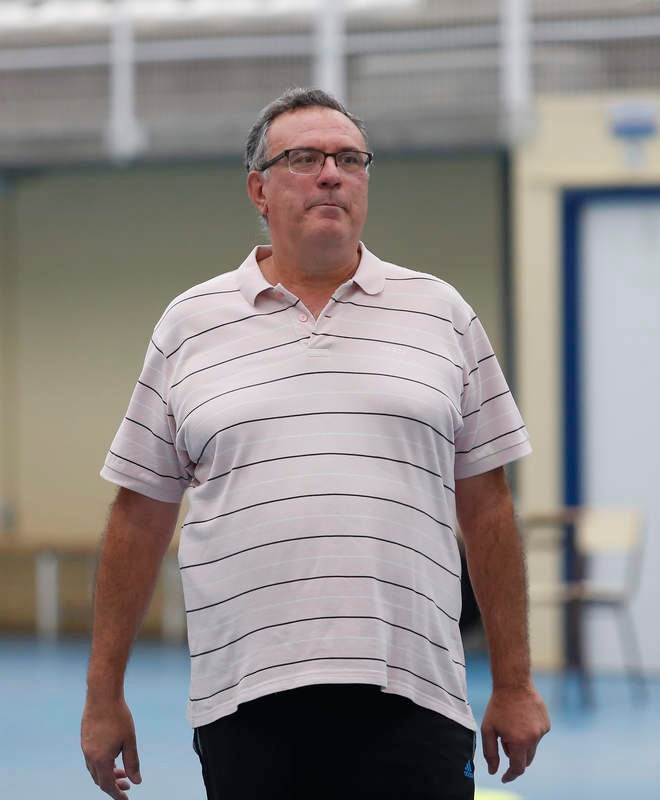 Ochenta jugadores y ocho técnicos preparan el Campeonato de España en las instalaciones del pabellón Diego Cosgaya y del Campo de la Juventud