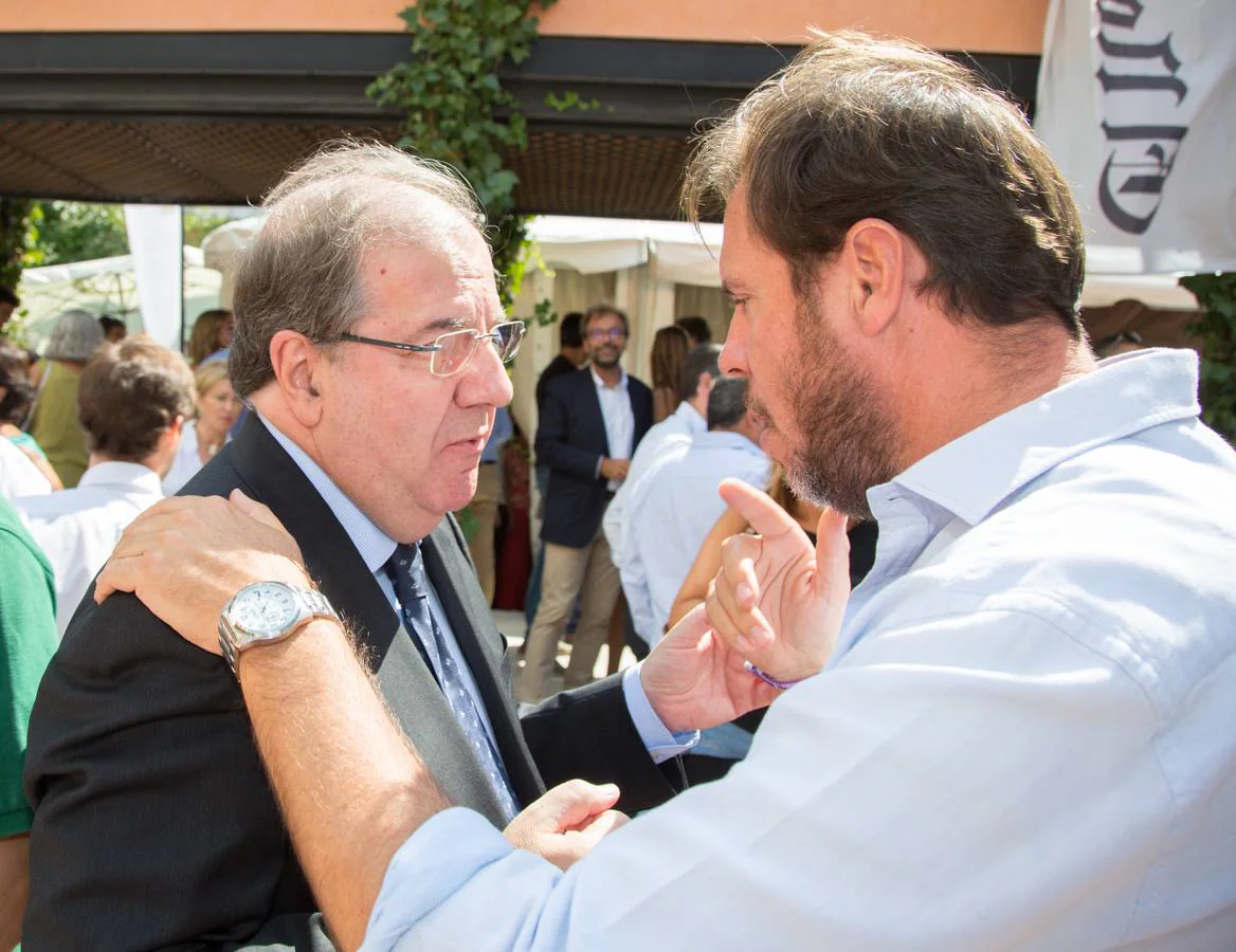 Juan Vicente Herrera, presidente de la Junta de Castilla y León con Óscar Puente, alcalde de Valladolid