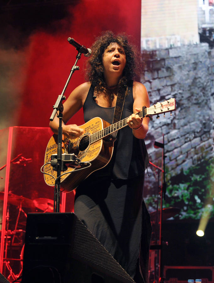 Concierto de Rosana en la Plaza Mayor de Valladolid