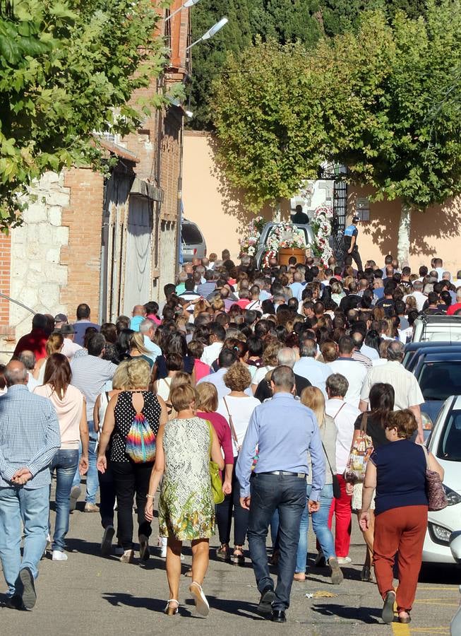 Funeral por la mujer fallecida en el vuelco de un remolque en Tordesillas