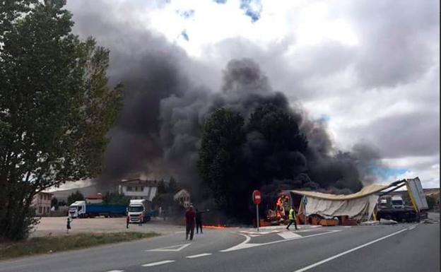 Accidente desde este mediodía en la N-I 