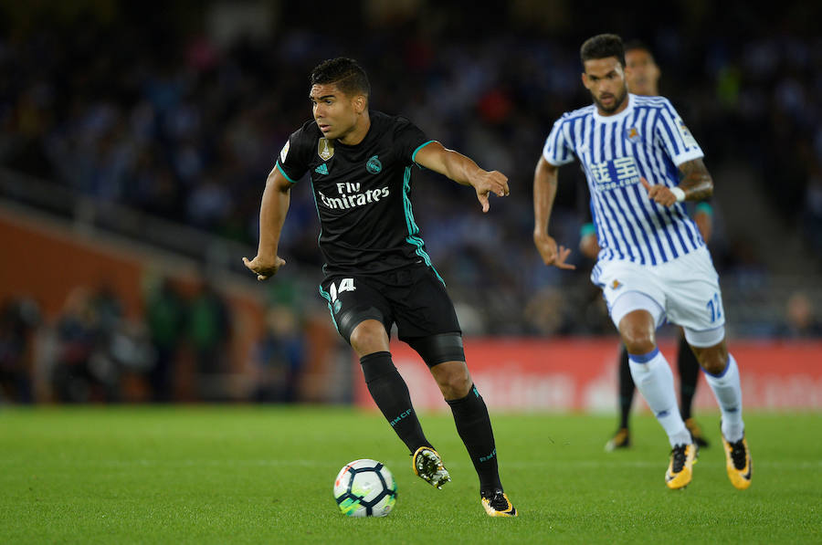 El Real Madrid saltó al césped de Anoeta con Borja Mayoral de titular para intentar romper la racha del conjunto vasco.