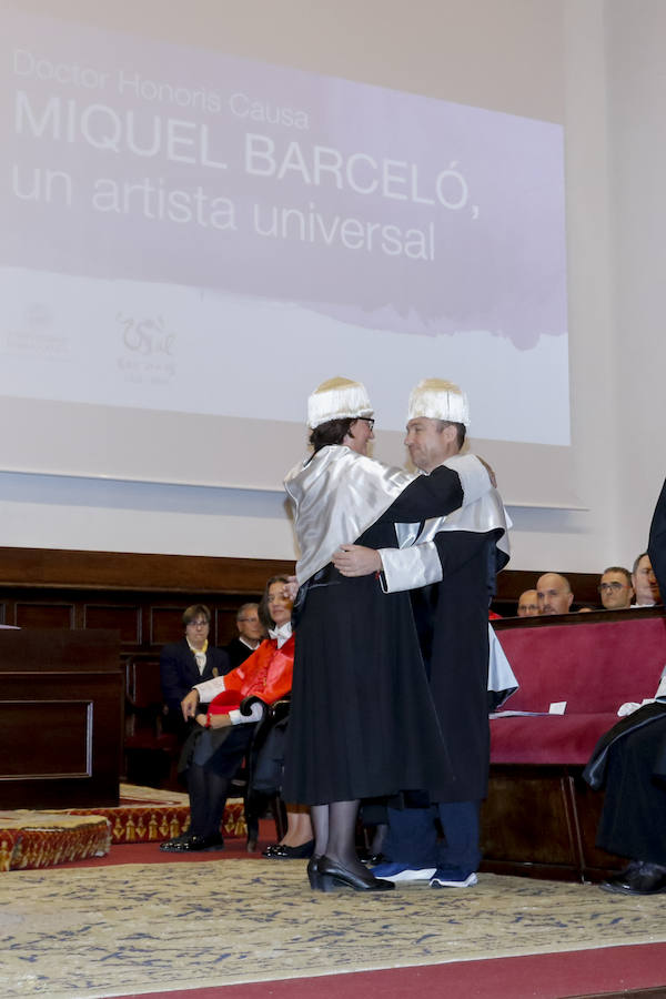 Miquel Barceló y Calvo Serraller, Honoris Causa por la Universidad de Salamanca