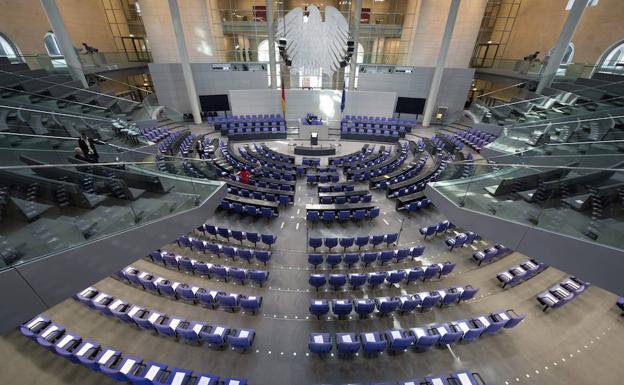 El Parlamento alemán previo a la sesión constituyente tras las elecciones de 2013.