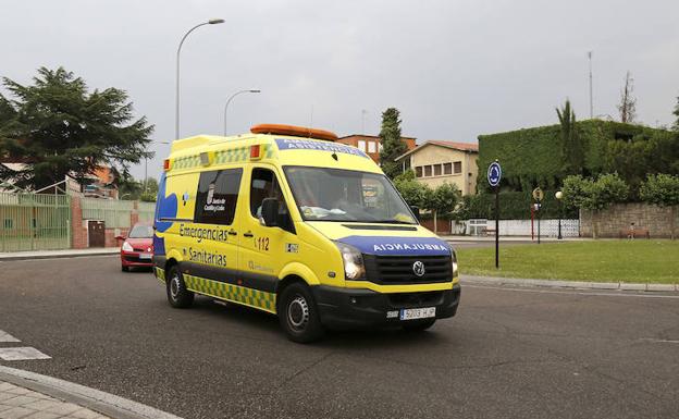 Ambulancia en Palencia. 