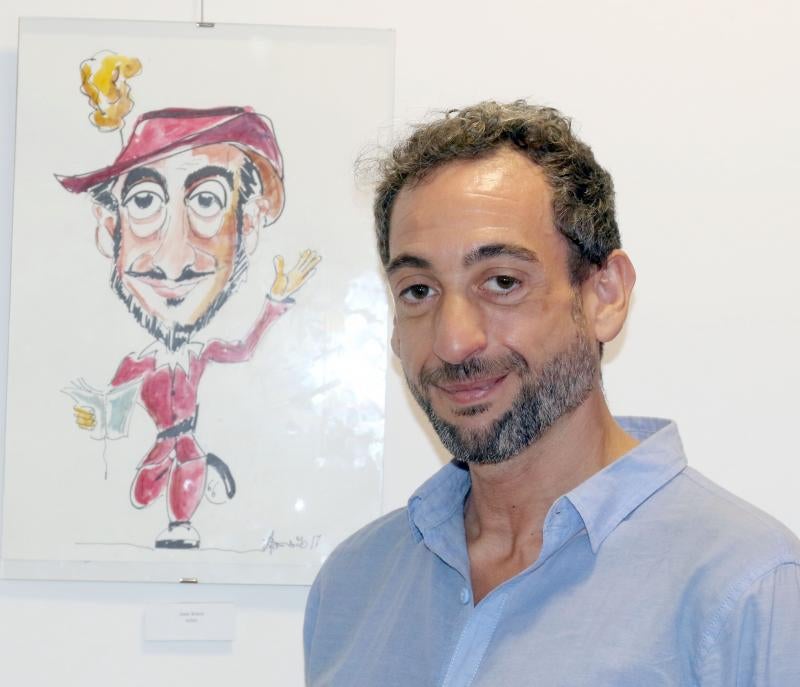 Exposición de caricaturas de Miguel Asensio, de la Asociación Cultural Eclipse, en la Casa de Zorrilla