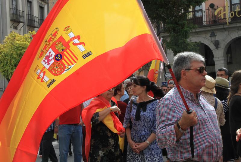 Concentración en Segovia por la unidad de España