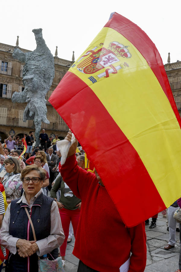 Concentración en Salamanca contra el referéndum de Cataluña 