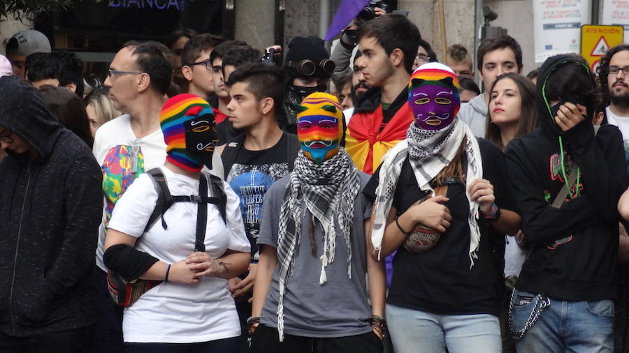 Manifestación en Valladolid por el derecho a decidir en Cataluña