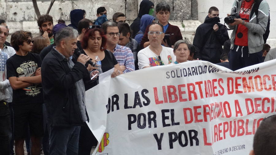 Manifestación en Valladolid por el derecho a decidir en Cataluña