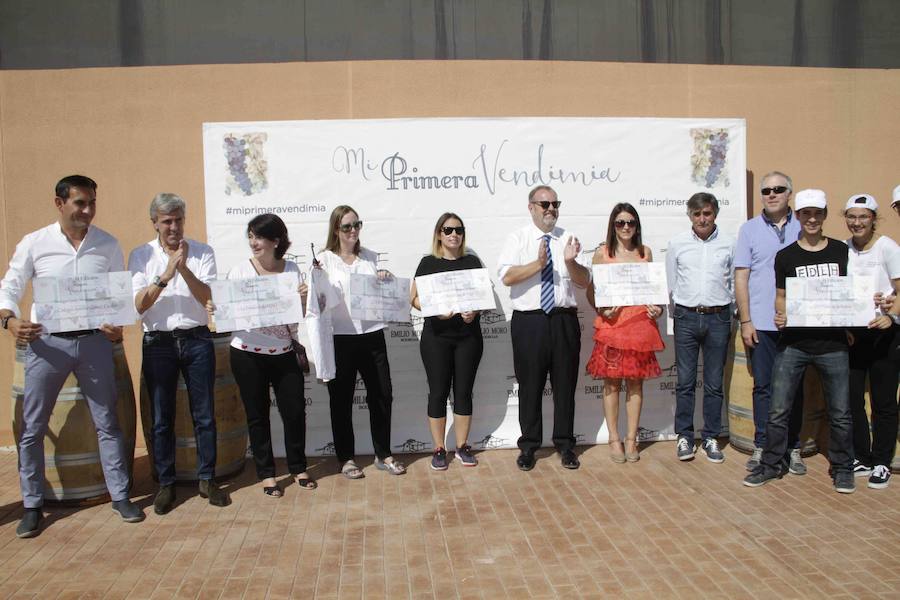 Durante la entrega de los galardones, los estudiantes participaron en distintas actividades de recreo y didácticas en un viñedo del grupo bodeguero familiar Emilio Moro, organizador del certamen