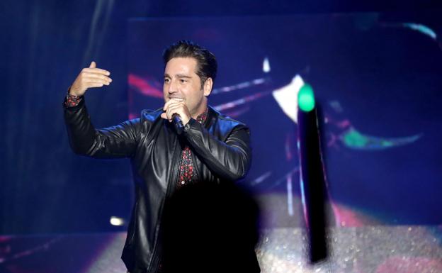 David Bustamante en un concierto. 