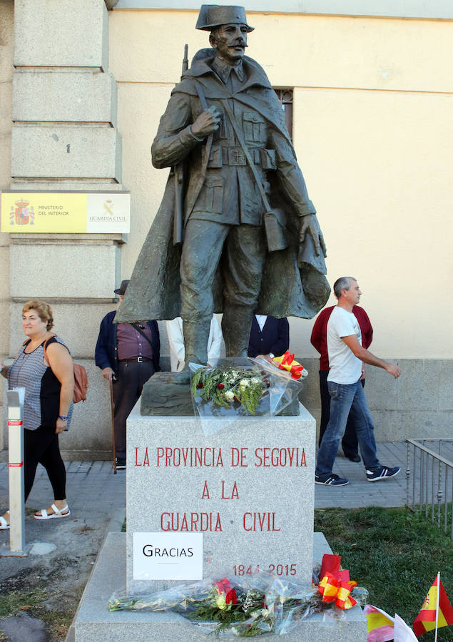 Concentración en apoyo a la Guardia Civil en Segovia