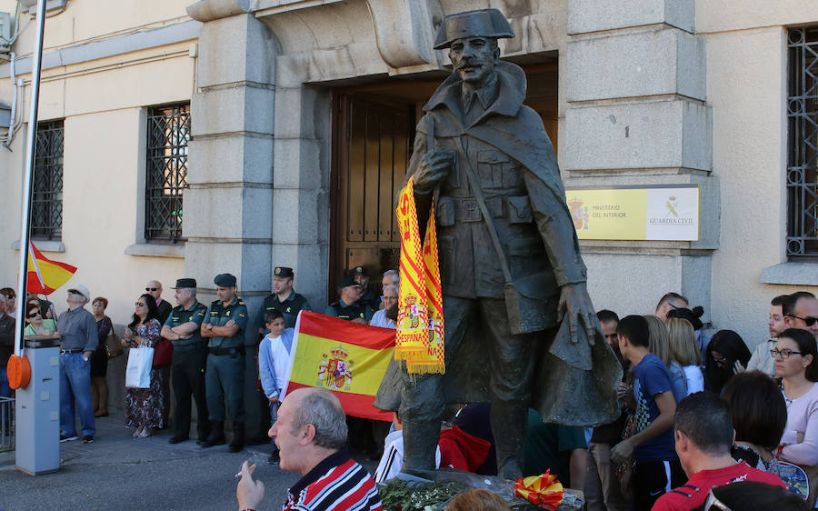 Concentración en apoyo a la Guardia Civil en Segovia
