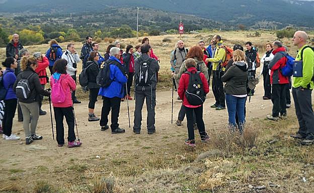 Participantes en una de las rutas. 