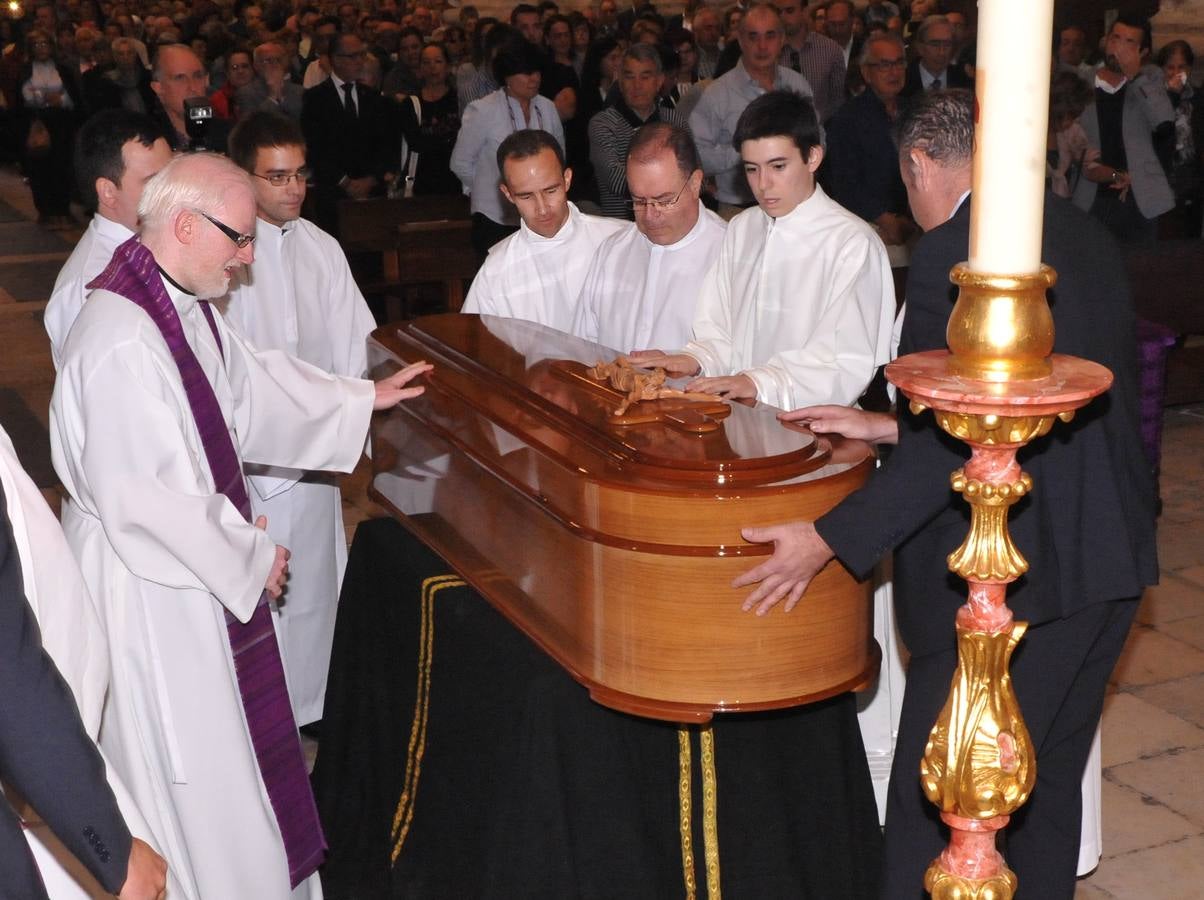 La Catedral acoge el funeral por Fernando García, rector del Seminario de Valladolid