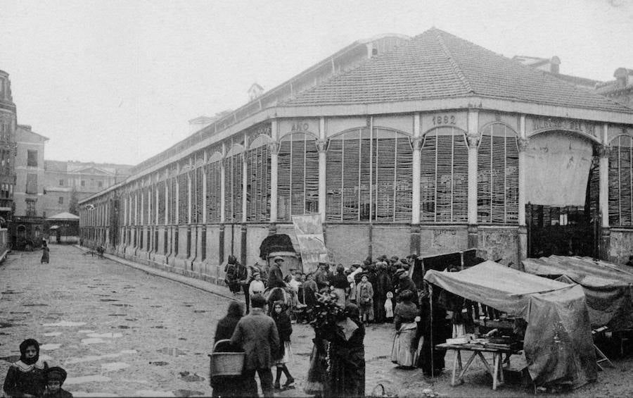 El mercado del Val en 1901.