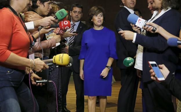 El PSOE aplaza la reprobación de la vicepresidenta del Gobierno por las cargas del 1-0