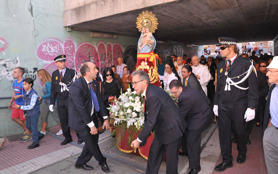 Procesión de la Virgen del Pilar en Valladolid