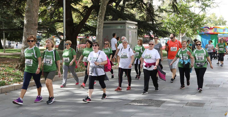 Marcha contra el cáncer en Palencia