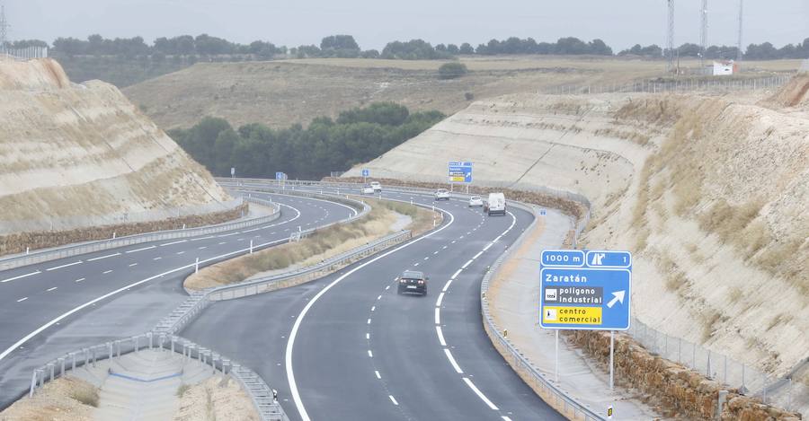 Tramo de la autovía A-60 en el término de Villanubla. 