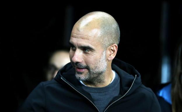 Pep Guardiola, tras el Manchester City-Nápoles. 