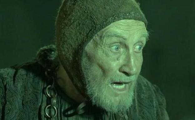 Roy Dotrice en su papel de Hallyne el Piromante en 'Juego de tronos'. 