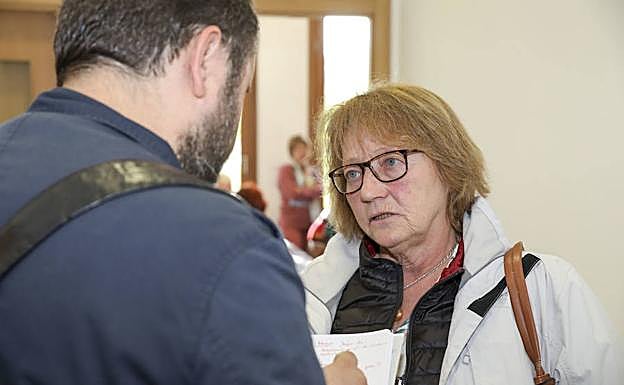 Inés Payno responde a las preguntas para El Norte de Castilla, instantes antes de empezar su conferencia en el campus de la UVA en Segovia. 
