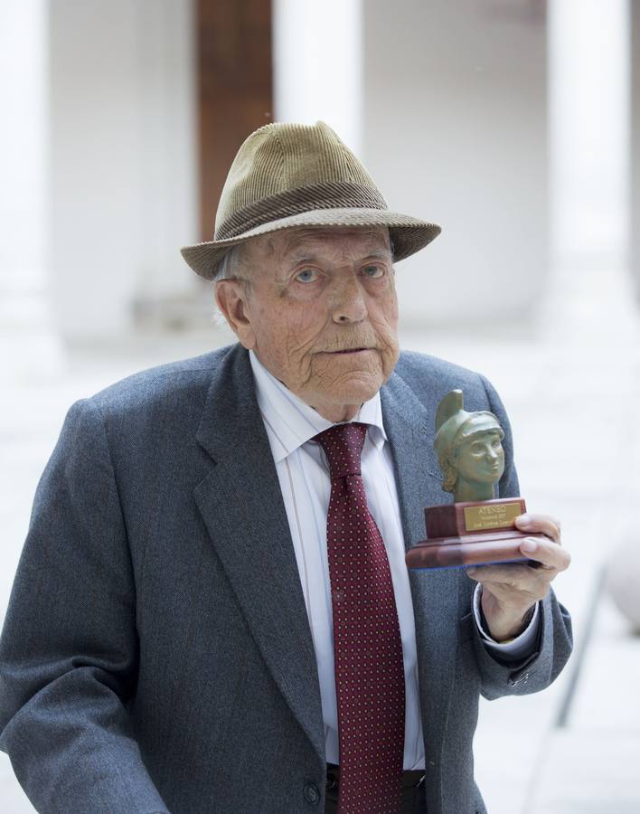 06.06.17 Durante el homenaje que le tributó el Ateneo de Valladolid.