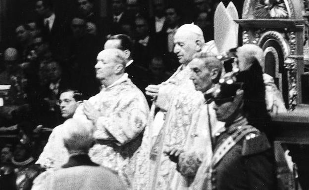 Juan XXIII durante el Concilio Vaticano II.