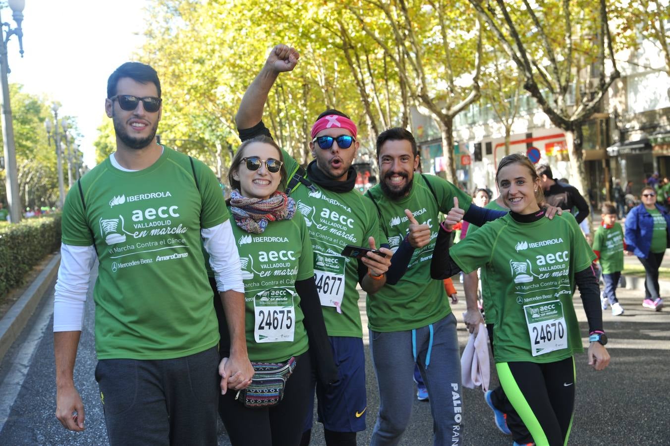 Miles de vallisoletanos se han vestido hoy de verde para salir a la calle en una marcha histórica