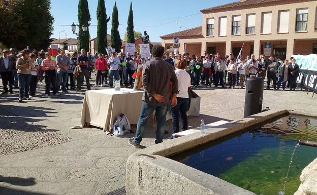 Participantes en la concentración. 