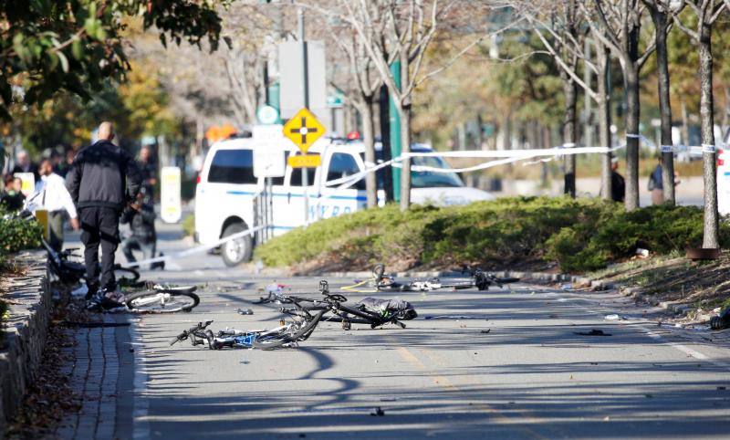 Al menos ocho personas han muerto y otras quince han resultado heridas tras ser arrolladas por un vehículo de forma intencionada en la zona del bajo Manhattan