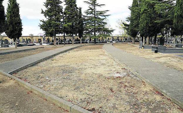 Zona del cementerio que puede ampliarse. 