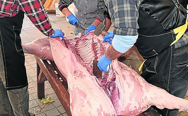 Matanza del cerdo en Guardo.