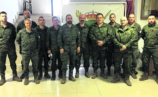 Integrantes del primer contingente vallisoletano que ha partido hacia el Líbano.