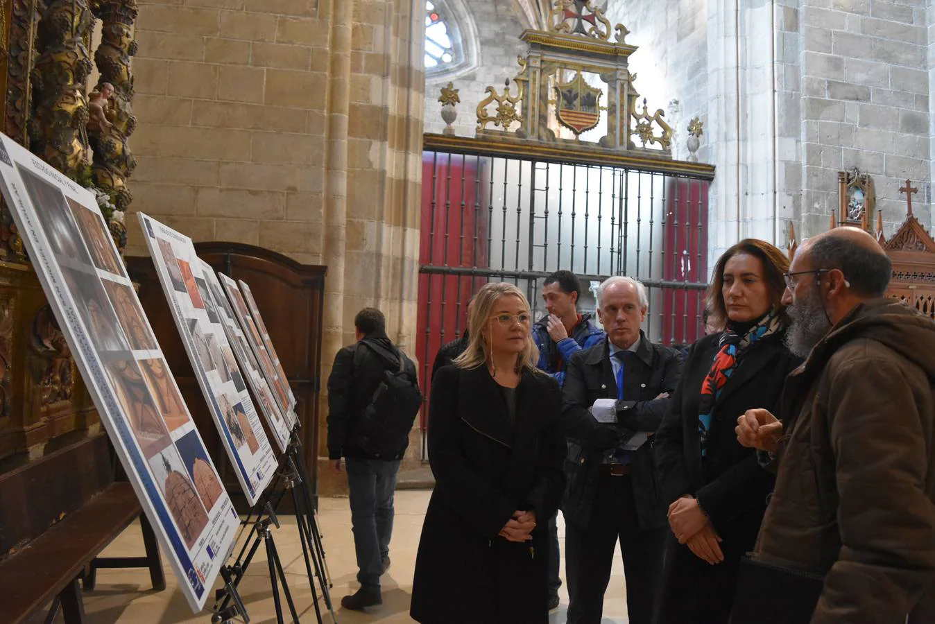 La Junta de Castilla y León ha concluido la restauración de las bóvedas y la cúpula de la torre de la Colegiata de San Miguel, con motivo de la próxima exposición que se celebrará en 2018