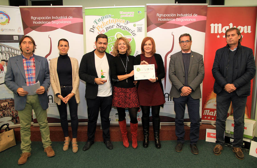 Entrega de los premios de los concursos de tapas, Peketapas y De Cócteles por Segovia