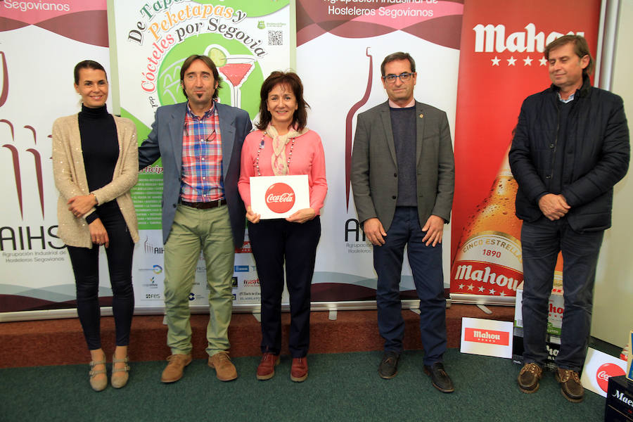 Entrega de los premios de los concursos de tapas, Peketapas y De Cócteles por Segovia