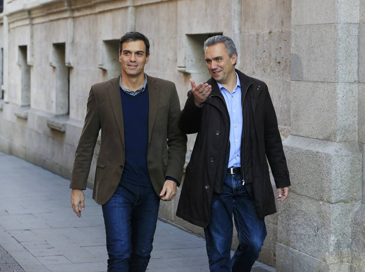El secretario general del PSOE se reúne hoy y mañana en la capital vallisoletana con la Comisión Permanente socialista, el núcleo duro del PSOE federal