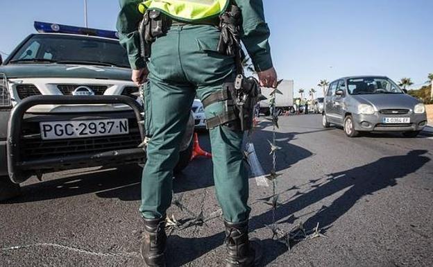 Imagen de un control de la Guardia Civil.