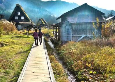 Imagen secundaria 1 - Diversos lugares de la aldea de Shirakawa. 