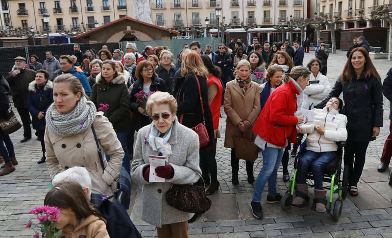 Actos contra la violencia de género en Palencia