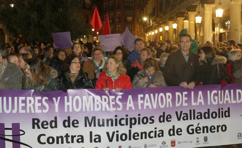 Manifestación en Valladolid contra la violencia de género